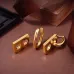 Balenciaga Inspired Gold Tone Letter B Drop Earrings For Edgy Personalized Style #999916161