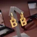 Balenciaga Inspired Gold Tone Letter B Drop Earrings For Edgy Personalized Style #999916161