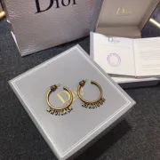 Chic Gold Tone Dior Inspired Hoop Earrings With Brand Signature Lettering For Fashion Lovers #999916168