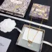 Dior Inspired Gold Tone Star Pendant Necklace With Brand Elements For Elegant Style#999916166