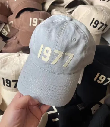 Fear of God Distressed Light Blue 1977 Cap For Retro - Chic Streetwear Styling #999935678