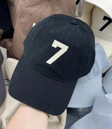 Fear of God Distressed Black Cap With Signature Logo For Edgy Streetwear Sophistication #999935681