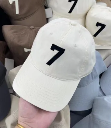 Fear of God Distressed White Cap With Signature Logo For Sleek Streetwear Styling #999935682