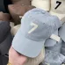 Fear of God Distressed Light Blue Cap With Signature Logo For Elevated Streetwear Looks #999935683