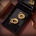 Givenchy Inspired Gold Tone Interlocking Circle Drop Earrings For Sophisticated Minimalist Style #999916160