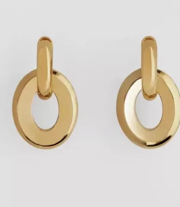 Givenchy Inspired Gold Tone Interlocking Circle Drop Earrings For Sophisticated Minimalist Style #999916160