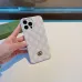 Elegant White Gucci Phone Case With Iconic GG Pattern And Metal Logo For Sophisticated Tech Style #A24451