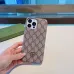Classic Gucci Phone Case With Iconic GG Pattern And Metal Logo For Timashionable Tech Accessorizing #A24452