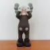 Kaws Companion Toy Passing Through Figures Iconic Art Collectibles in Black/Gray/Brown 26cm #A45796