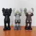 Kaws Companion Toy Passing Through Figures Iconic Art Collectibles in Black/Gray/Brown 26cm #A45796