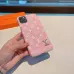 Chic Pink Louis Vuitton Phone Case With Monogram And Metal Logo For Stylish Tech Accessorizing #A24454