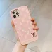 Chic Pink Louis Vuitton Phone Case With Monogram And Metal Logo For Stylish Tech Accessorizing #A24454