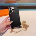 Luxury Black Louis Vuitton Phone Case With Chain Strap And Iconic Motifs For Fashion - Forward Tech #A24458