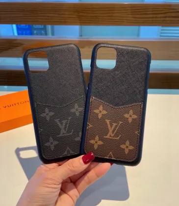 Stylish LV - Patterned Phone Cases With Card Slot For Fashionable Phone Protection And Storage #A33063