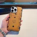 MCM Visetos Print iPhone Cases With Card Slots And Logo Detailing #A33070