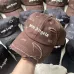 Palm Angels Distressed Brown Cap With Brand Logo For Urban Streetwear Aesthetic #999935687