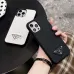 Sophisticated Black Prada Phone Case With Signature Logo For Elevated Tech Style #A24459