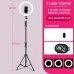 Selfie Ring Light with Tripod Stand &amp; Cell Phone Holder for Live Stream/Makeup, Mini Led Camera Ringlight for YouTube Videos/Photography #99906251