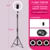 Selfie Ring Light with Tripod Stand &amp; Cell Phone Holder for Live Stream/Makeup, Mini Led Camera Ringlight for YouTube Videos/Photography #99906251