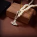 Vivienne Westwood Inspired Pearl Chain Necklace With Crystal Safety Pin Orb Pendant For Timeless Edge #999916155
