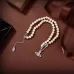 Vivienne Westwood Inspired Pearl Chain Necklace With Crystal Safety Pin Orb Pendant For Timeless Edge #999916155