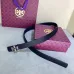 Tory Burch Navy Blue Textured Leather Belt With Silver Logo Buckle For Elegant Outfit Accents 2.5CM #99905621