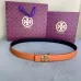 Tory Burch Orange Leather Belt With Gold Logo Buckle For Fashionable Waist Styling 2.5CM #99905622