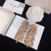 Yves Saint Laurent Inspired Gold Silver Leaf Tassel Earrings For Glamorous Fashion Looks#999916165