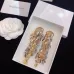 Yves Saint Laurent Inspired Gold Silver Leaf Tassel Earrings For Glamorous Fashion Looks#999916165
