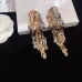 Yves Saint Laurent Inspired Gold Silver Leaf Tassel Earrings For Glamorous Fashion Looks#999916165