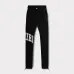 AMIRI Black Sweatpants With Distressed Logo Design For Urban Fashion Lovers #999928475