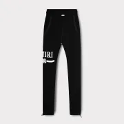 AMIRI Black Sweatpants With Signature Logo for Streetwear Enthusiasts #999928478