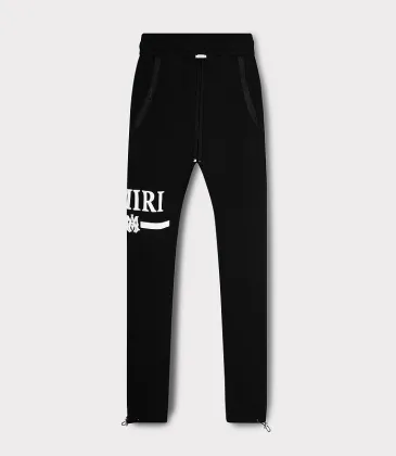 AMIRI Black Sweatpants With Signature Logo for Streetwear Enthusiasts #999928478