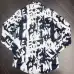 Alexander McQueen Monochrome Graphic Shirt With Signature Yellow Accent For Edgy High - Fashion Looks #A23455