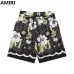 AMIRI Black Floral Monogram Shirt And Shorts Set For Stylish Summer Ensembles #999928235