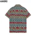 AMIRI Colorful Striped Monogram Shirt And Shorts Set For Vibrant Summer Fashion #999928237