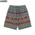 AMIRI Colorful Striped Monogram Shirt And Shorts Set For Vibrant Summer Fashion #999928237