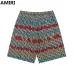 AMIRI Colorful Striped Monogram Shirt And Shorts Set For Vibrant Summer Fashion #999928237