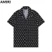 AMIRI Black Monogram Print Shirt And Shorts Set For Elevated Casual Summer Looks #999928238