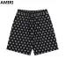 AMIRI Black Monogram Print Shirt And Shorts Set For Elevated Casual Summer Looks #999928238