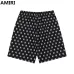 AMIRI Black Monogram Print Shirt And Shorts Set For Elevated Casual Summer Looks #999928238