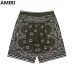 AMIRI Olive Bandana Print Shirt And Shorts Set For Stylish Summer Outfits #999928240