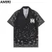 AMIRI Black Bandana Print Shirt And Shorts Set For Edgy Summer Street Style #999928241