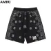 AMIRI Black Bandana Print Shirt And Shorts Set For Edgy Summer Street Style #999928241