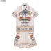 AMIRI California Arts District Printed Shirt and Shorts Set for Summer Fashion #999928243