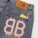Balenciaga Denim Jeans with Bold BB Logo Detail for a Trendy and Modern Look #A35839