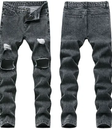 Balmain Inspired Distressed Black Denim Jeans for Edgy Fashion Statements #99904322
