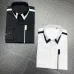 Balmain Black Dress Shirt With White Accents For Edgy Sophisticated Formal And Stylish Looks #A23527