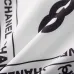 Chanel Inspired White Short Sleeve Shirt With Signature Black Logo Print For Luxury Style #99905209