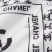 Chanel Inspired White Short Sleeve Shirt With Signature Black Logo Print For Luxury Style #99905209